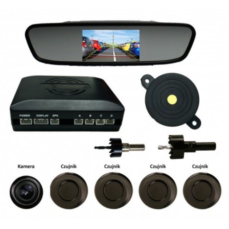 Senzori de parcare cu camera si display in oglinda