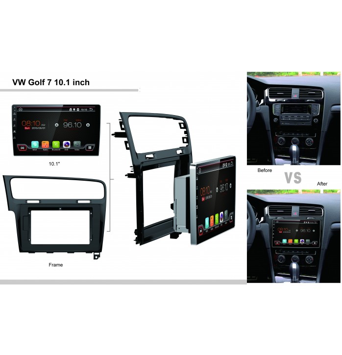 Navigatie android VW Tiguan 2017 Android 7.1 carpad 10.1" wifi