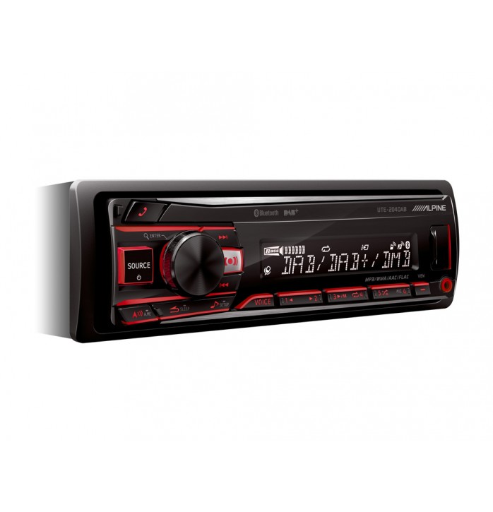 ALPINE UTE-204DAB RADIO CU USB/BLUETOOTH/DAB+, MULTICOLOR