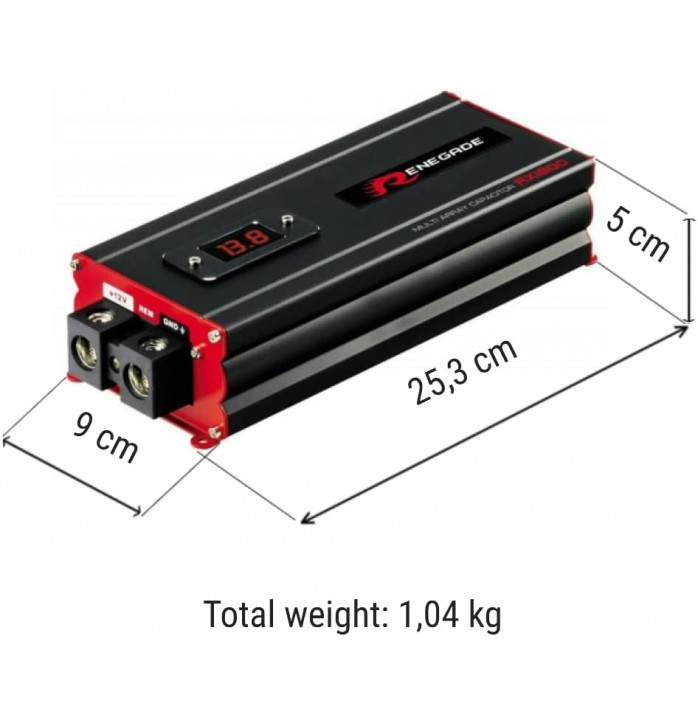 Renegade RX1800 condensator auto de 18F